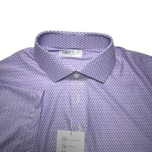 Collars and Co Mens Polo Size S Featherweight Vantage Lavender Purple Golf